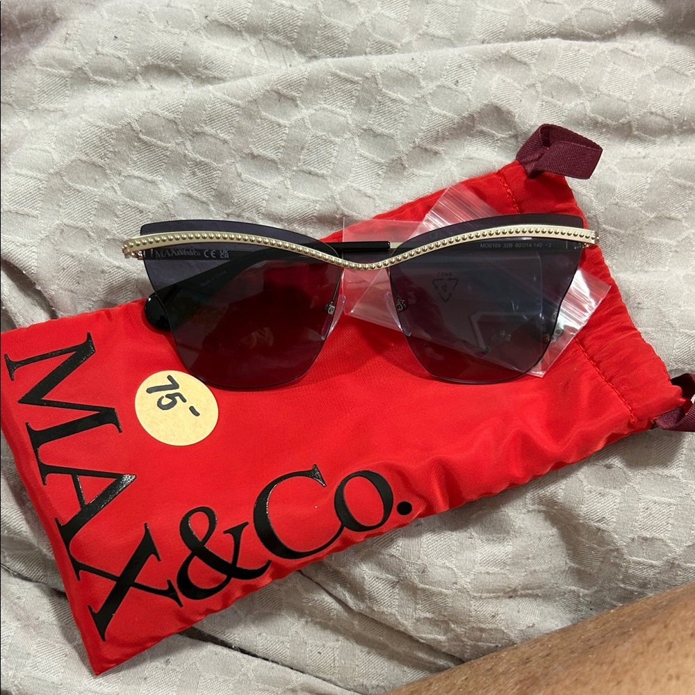 Max & Co. Sunglasses with Black and Gold Accents